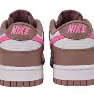 Nike Pink and Brown Dunks Sneakers